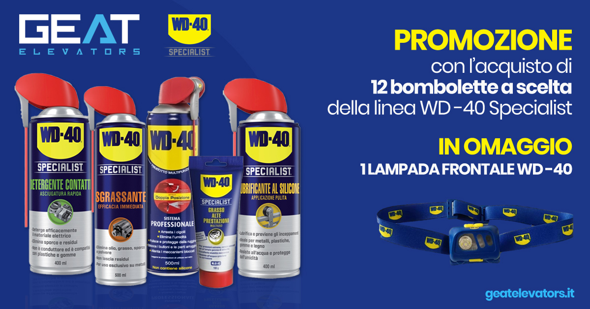 In regalo per te una lampada frontale WD-40